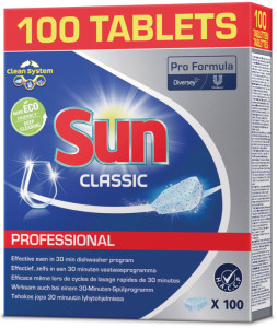 Sun Spülmaschinentabs professionnel classique, 100 pièces