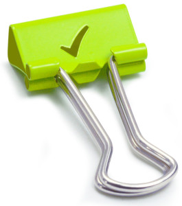 RAPESCO Pince double clip, (L)19 mm, vert, Smiley, 80 pcs.