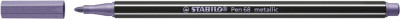 Stabilo Fasermaler Pen 68 d'argent métallique