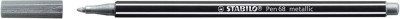 Stabilo Fasermaler Pen 68 d'argent métallique