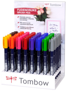 Tombow Kalligraphie-Stift Fudenosuke, 48er Display