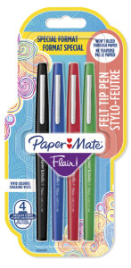 Paper:Mate Stylo feutre Flair Original FUN, pochette de 4