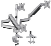 LogiLink bras TFT / LCD moniteur, en aluminium, en 3 fois, de l'argent