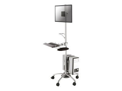 NewStar : POSTE de TRAVAIL MOBILE ECRAN PLAT PC CLAVIER SOURIS