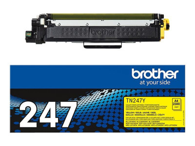 Brother TN-247Y Toner Jaune 2300 pages pour DCP-L3510CDW L3550CDW