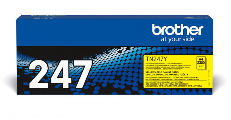 Brother TN-247Y Toner Jaune 2300 pages pour DCP-L3510CDW L3550CDW