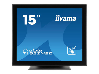 Iiyama : 15IN TCH 1024X768 4:3 8MS T1532MSC-B5X 700:1 VGA/DP/HDMI