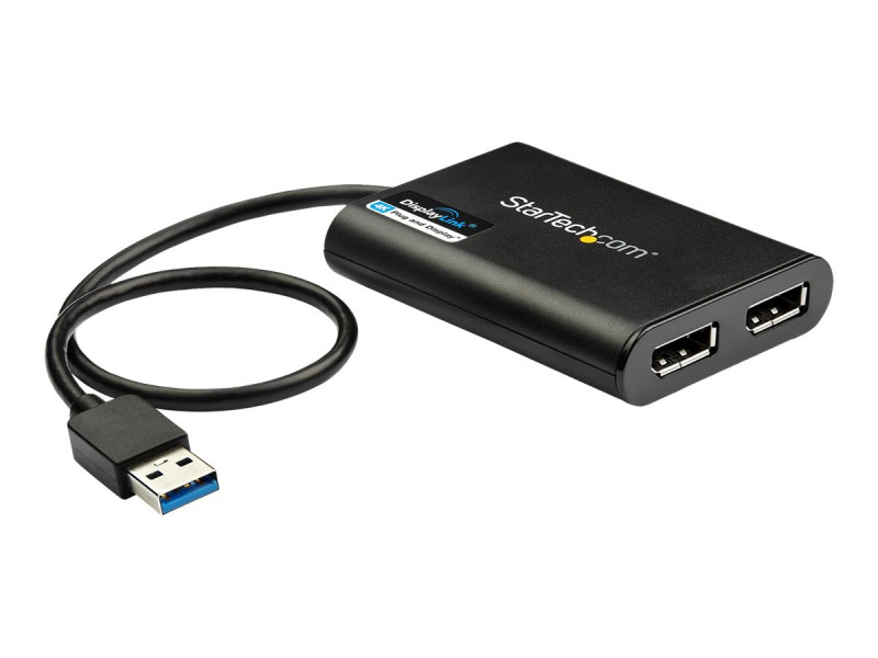 Startech : USB TO DUAL DISPLAYPORT ADAPTER - 4K 60HZ - USB 3.0 (5GBPS)