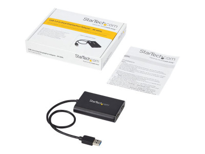 Startech : USB TO DUAL DISPLAYPORT ADAPTER - 4K 60HZ - USB 3.0 (5GBPS)