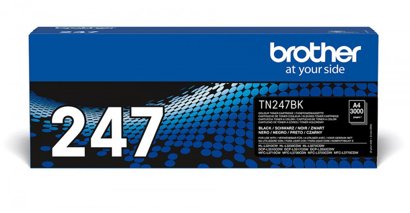 Brother TN-247BK Toner Noir 3000 pages pour DCP-L3510CDW L3550CDW