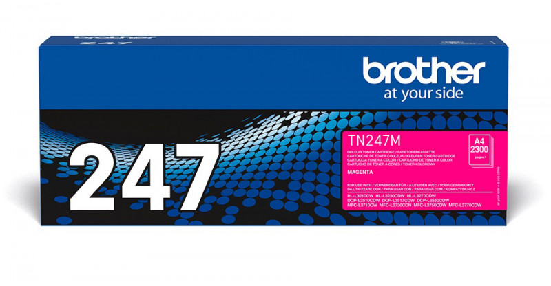 Brother TN-247M Toner Magenta 2300 pages pour DCP-L3510CDW L3550CDW