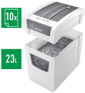 LEITZ Destructeur de documents IQ Home Office, Version Slim