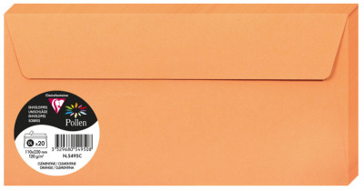 Pollen by Clairefontaine Enveloppes DL, rose hortensia