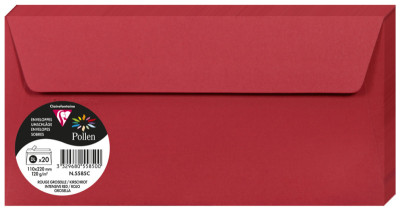 Pollen by Clairefontaine Enveloppes DL, rose hortensia