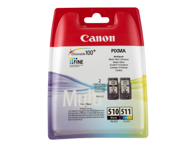 Canon : PG-510 / CL-511 MULTI pack 2 cartoucheS