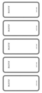 Leitz étiquette de dos, 36 x 111 mm, courte, étroite, gris