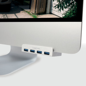 LogiLink USB 3.0 Hub, 4-port, le corps en aluminium conception iMac
