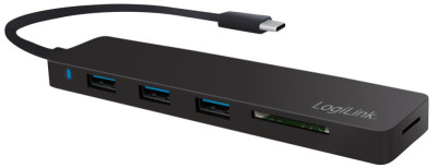 LogiLink Flat Hub USB 3.0 avec USB 3.1 finale C + Gen1