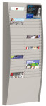 Paperflow mur titulaire de la brochure 50 compartiments, portrait A4, noir