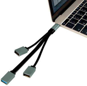 Hub LogiLink USB 3.0 avec un port USB 3.1 C Gen1, 3 ports