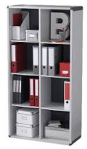 PAPERFLOW Etagère, 8 casiers, gris / anthracite