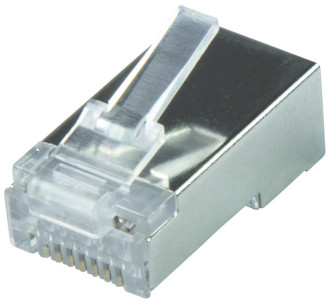 Connecteur modulaire LogiLink RJ45 Cat.6A blindé