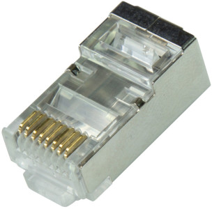 Connecteur modulaire LogiLink RJ45 Cat.6A blindé