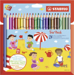 STABILO Crayon de couleur triangulaire Trio épais, étui