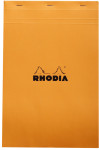 RHODIA Bloc agrafé No. 19, format A4+, uni, orange