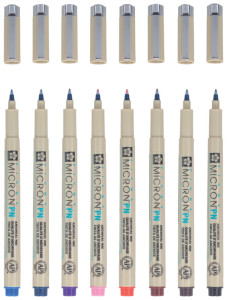 SAKURA Feutre fineliner Pigma Micron PN, kit de 8