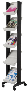 PAPERFLOW Porte-prospectus Corner easyDisplays, noir