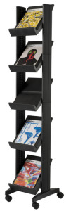 PAPERFLOW Porte-prospectus Corner easyDisplays, gris/noir