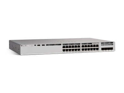 Cisco : CATALYST 9200L 24-PORT POE+ 4 X 1G NETWORK ESSENTIALS