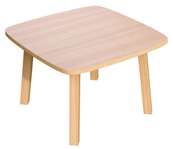 PAPERFLOW Table d'appoint WOODY, en bois massif, blanc