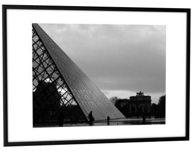 PAPERFLOW Cadre photo en aluminium, (L)500x(H)700 mm, noir