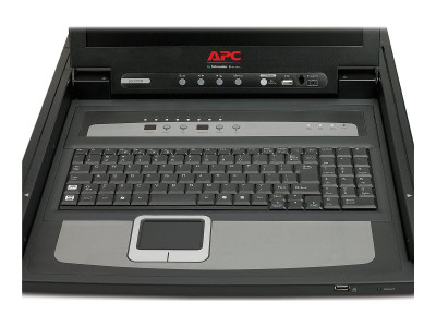 APC : 17 RACK LCD CONSOLE 8 PORT INTEGRATED ANALOG KVM SWITCH