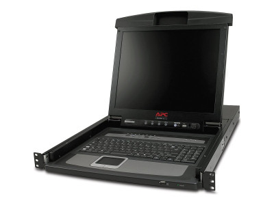 APC : 17 RACK LCD CONSOLE 8 PORT INTEGRATED ANALOG KVM SWITCH