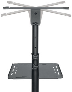 LogiLink Chariot de projection multimédia acier, 2 niveaux