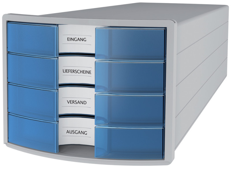 HAN Module de classement IMPULS 2.0, 4 tiroirs, gris clair