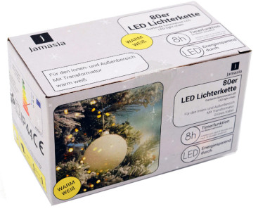 Jamasia lumières LED, vert, 80 lumières, IP 44