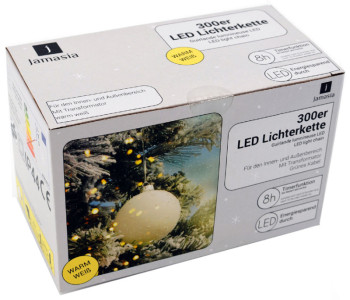 Jamasia lumières LED, vert, 300 lumières, IP 44