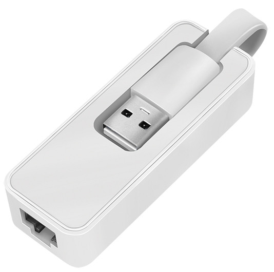 Adaptateur USB Vers RJ45 - Blanc (USB-LAN)