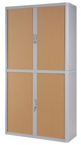 PAPERFLOW Armoire à rideau easyOffice, 4 étagères