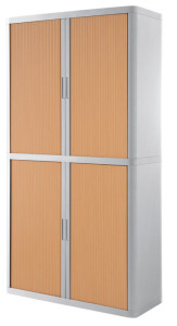 PAPERFLOW Armoire à rideau easyOffice, 4 étagères