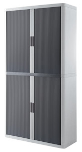PAPERFLOW Armoire à rideau easyOffice, 4 étagères
