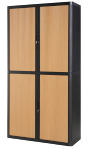 PAPERFLOW Armoire à rideau easyOffice, 4 étagères
