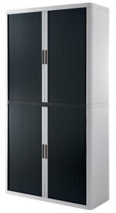 PAPERFLOW Armoire à rideau easyOffice, 4 étagères