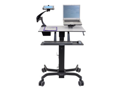 Ergotron : CART TEACHWELL II BASE MODEL GRAPHITE GREY
