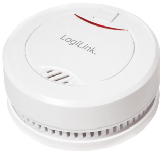 LogiLink Longlife détecteur de fumée, blanc, avec pile au lithium