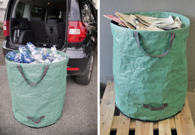 TerCasa Sac à végétaux, 272 litres, en polypropylène, vert